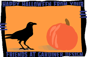 Halloween greeting for Gardiner Design