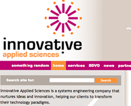 Innovative Applied Sciences web design