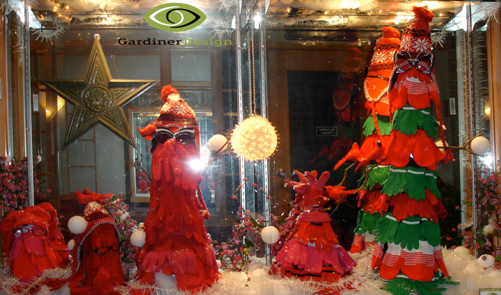 Premier Optical Winter Window Displays